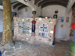 Friedensreich Hundertwasser designed toilets in Kawakawa