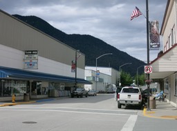 high school seniors get banners on town street