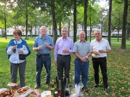 enjoying or mini picnic