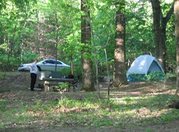 our campsite - Peaks of Otter