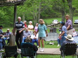 dancers at Mabry Mill
