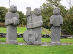 stone men at edge of Kenmare