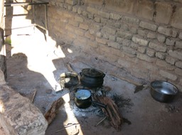 kitchen cooking area on home visit