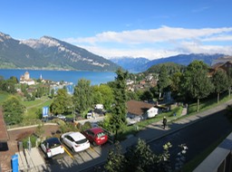 Lake Thun from the Spiez train station