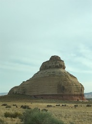 lone formation beside the highway