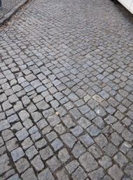 not easy walking on these! typical in Portugal
