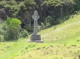 Oihi Bay, site  of 1st church service in NZ; Dec. 25, 1814