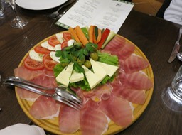 one course of our farewell dinner