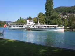 one of the Lake Thun boats