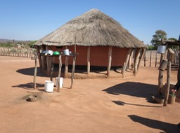 one of the village buildings