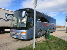 Our coach for the Rick Steves tour