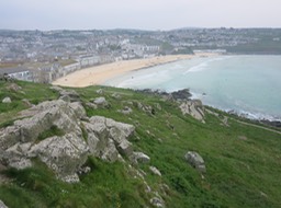 our dinner spot was above that beach!