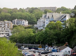 our hotel at top of hill from St. Ives