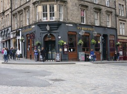 our lunch spot in Edinburgh