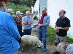 our tour leader and the farm owner