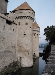 Chateau Chillon from the bridge