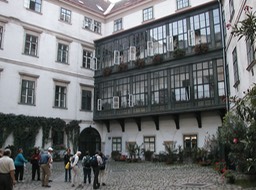 a Vienna courtyard