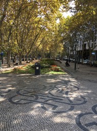 pedestrian part of Avenida da Liberdade
