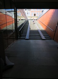 ramp to bike garage at Haarlem train station