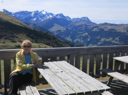 relaxing at the end at Hahnenmoos