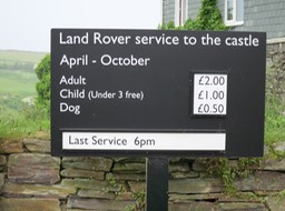 rides to Tintagel Castle