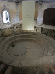 Roman Bath in corner of Evora Town Hall