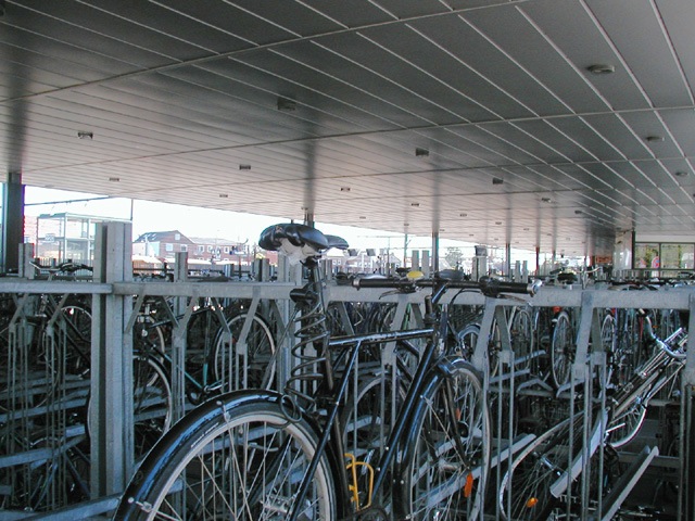 Roskilde-bikes at the train station