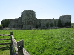 ruins of Pevensey Castle