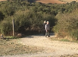 Russ starting his Camino hike