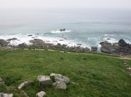 Sea from above St. Ives
