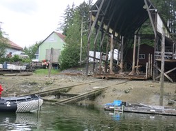 set up for boat repairs