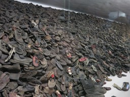 shoes from victims at Auschwitz