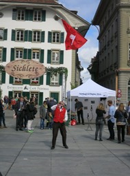 Sichlete (harvest) festival in Bern; on front of the capital bldg.