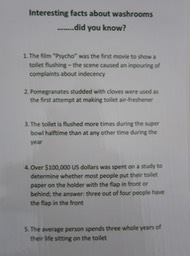 sign in public toilet