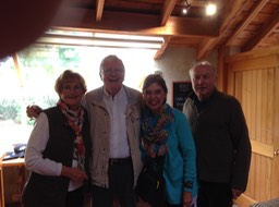 Sounds of Silence dinner mates at winery in NZ!