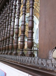 St Bravo, Haarlem, rail outside choir