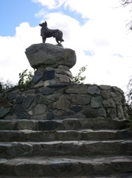 statue of a Border Collie, Lake Tekapo