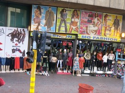 street scene in Johannesburg