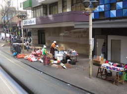 street scene in Johannesburg