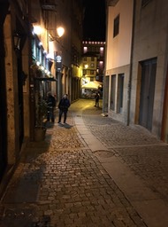 street to our hotel in Porto