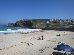 the beach at Portreath
