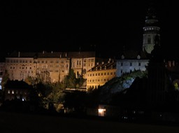 the castle at night