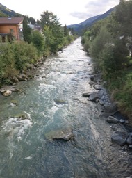 The Engstligen river in Frutigen
