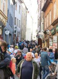 the festival draws a lot of people!