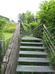 the path we took getting from one street to a lower street