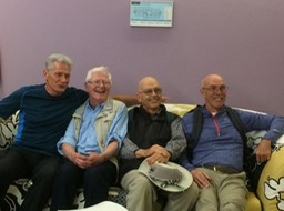 tour guys relaxing