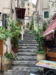 typical Amalfi town steps