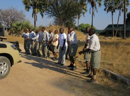 typical greeting from camp staff on first arrival