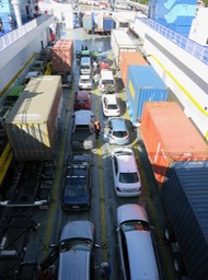 vehicles on Cook Strait ferry