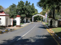 Victoria Falls Hotel entrance